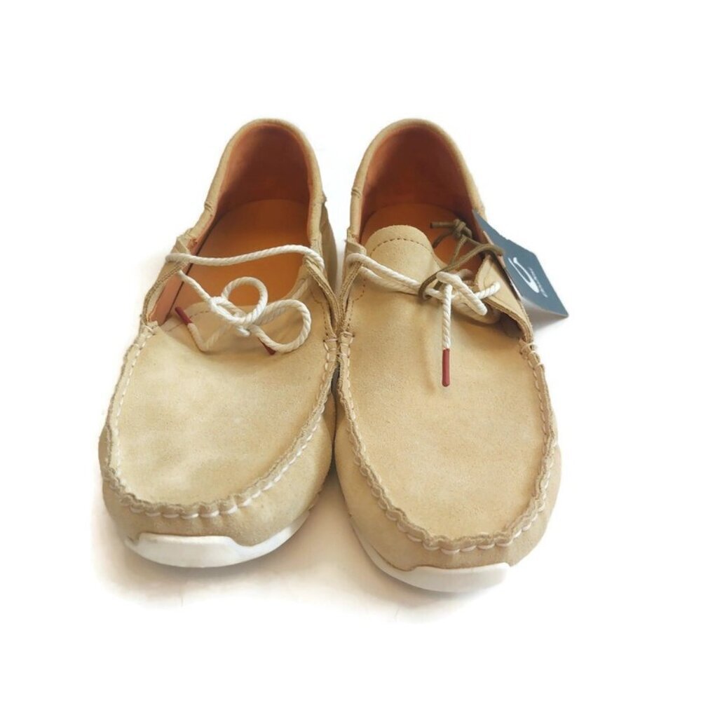 Olukai KA'A DRIVER Mens Sz 10.5 Italian Suede Leather Casual Loafers Golden Sand - Picture 5 of 9
